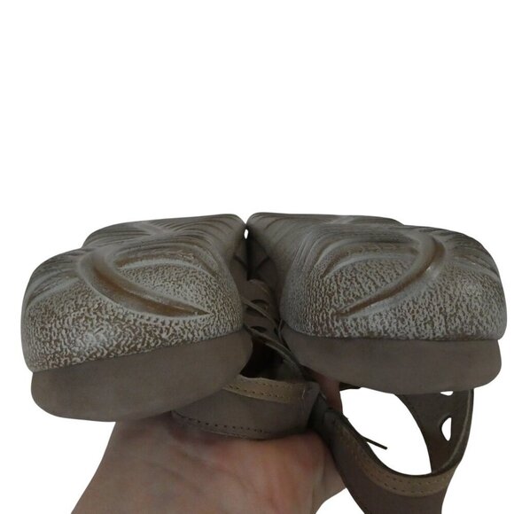 Naot Mangere Tan Taupe Leather Open Toe Lace Up Comfort Sandals Womens 41 US 10 - Picture 11 of 11